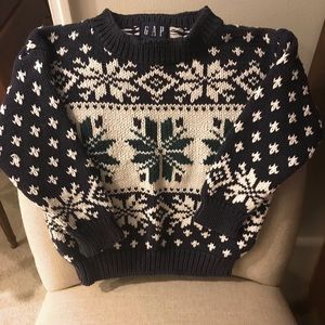 Gap snowflake brother sweaters set, XS and S